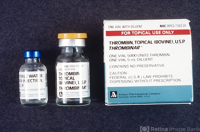 Thrombin Bottle - Retina Image Bank